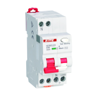 Residual Current Operated Circuit Breaker HDB9PLEA-40 4.5kA 1P+N C 10A 30mA