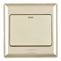 Switch, Advanced Series, 10 AX, 250 V, 1 gang, 1-way, gold