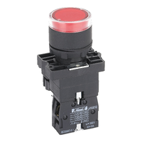 Illuminated push-button, HLAY5, flush, 1 NC, red
