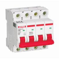 Miniature circuit breaker HDB3WH - 18 mm AC - D - 4P - 6 kA - 1A