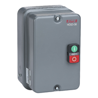 Magnetic starter, HDS3-38, 38 A, 440 V, 50/60 Hz, metal