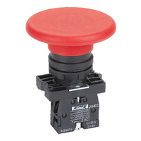 Mushroom head push-button, HLAY5, mushroom 60 mm, 1 NC, red