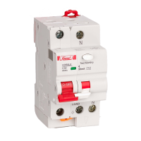 Residual Current Operated Circuit Breaker, HDB9LE-32, 6 kA, 1P+N, C curve, 10 A, 300 mA