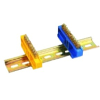 Terminal block, HTB, 8 x 12 mm, 14 holes, blue