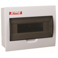 Distribution box, HDPZ50P, full plastic, 4 ways, surface mounted, ABS, flame retardant