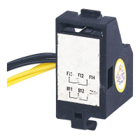Auxiliary contact, left, with wire, 2 NO + 2 NC, HDM3-160/250, HDM3E-125/250, HDM3L-160/250