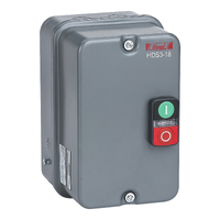 Magnetic starter, HDS3-18, 0.16 A, 36 V, 50/60 Hz, metal