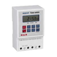 Digital time switch, HKG316T, 230/400 V AC, double output, internal alkaline battery