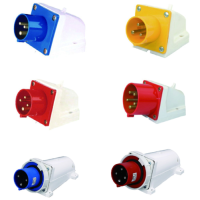 Fixed industrial plug, HDP, 2P + E, 220..250 V, 16 A, IP44