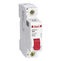 Miniature circuit breaker, HDB3wZ, 1P, 6 kA, C curve, 2 A, 250 V DC